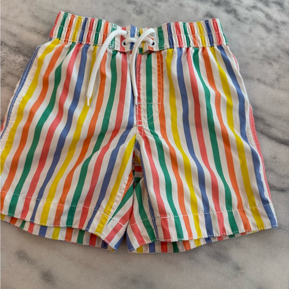 GAP Red and Orange Swim Shorts Elastic Waistband